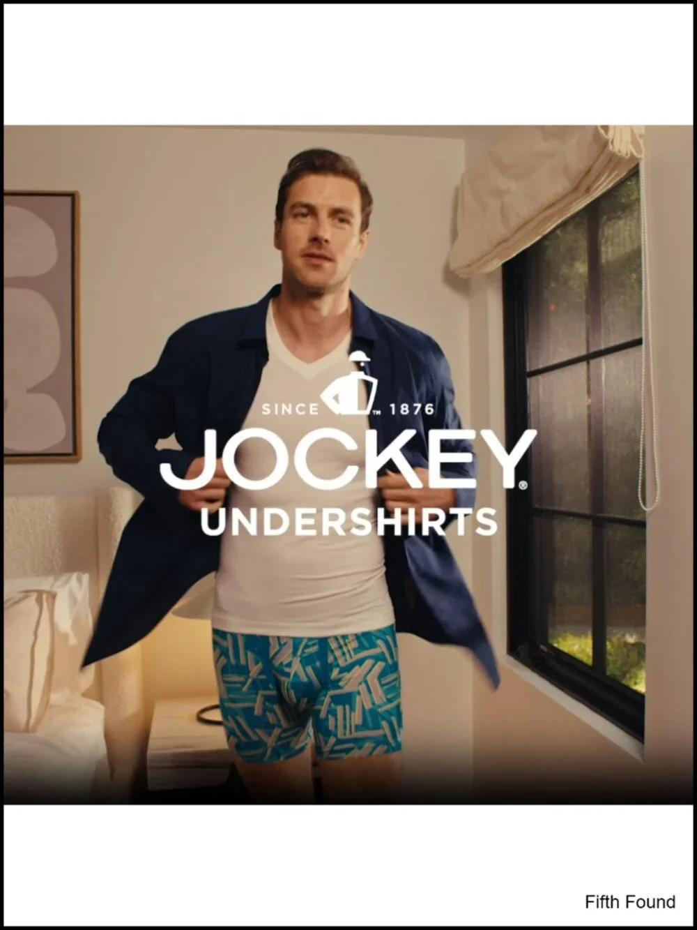 Jockey Men's V-Neck Undershirts 6-Pack 100% Cotton